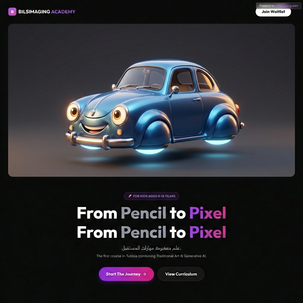 AI-transformed 3D render of the super car